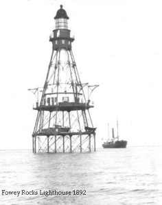 Fowey Rocks Lighthouse 1892
