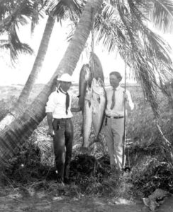 Zane Grey with his brother at Long Key in 1916 from FSA-rc14130