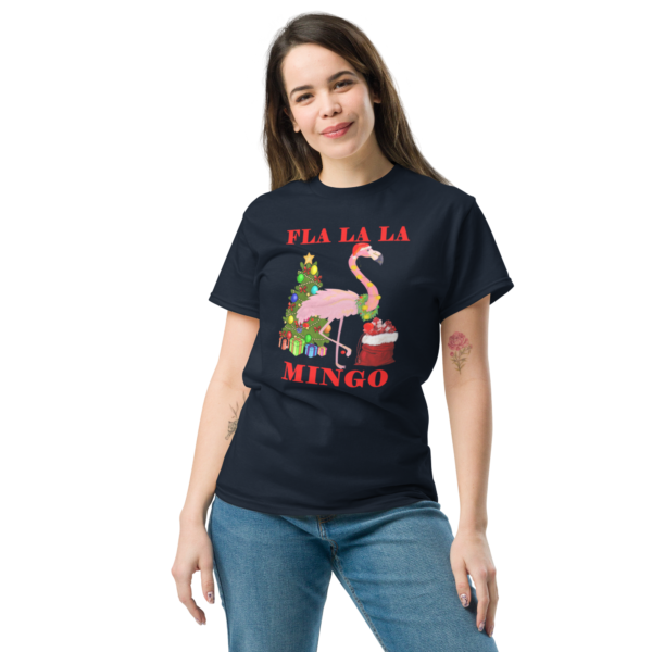 FLA LA LA Mingo Christmas Flamingo Tree Santa Sack - Image 2